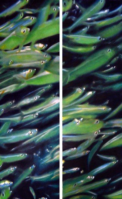 Haykin shows at Lucky Street Gallery - A close up of a green plant - Sardine