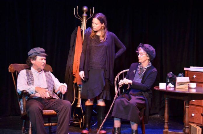 0403_theamulligar2 ‘Outside Mullingar’ perfect for dinner and a show - A couple of people that are sitting on a stage - Musical theatre