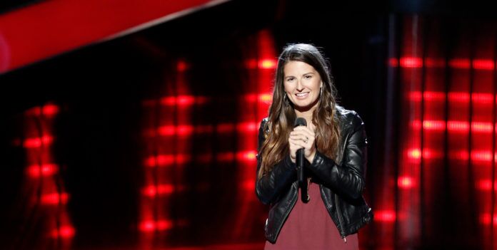 The Voice - Season 12 Key Largo concert this weekend - A woman holding a red light - The Voice