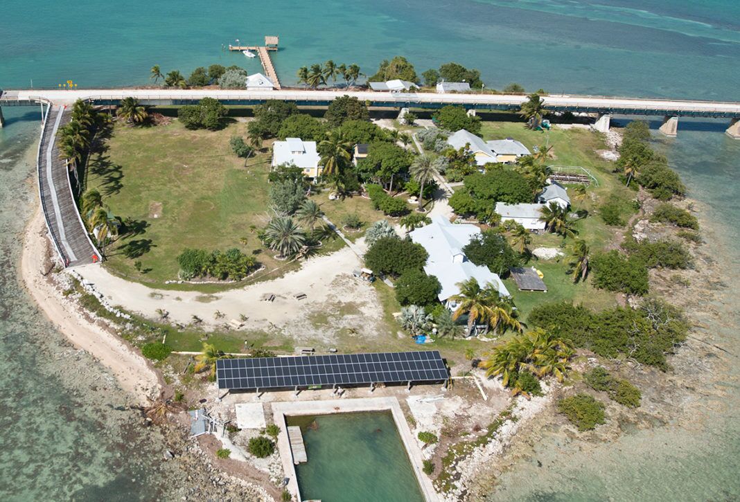 Governor makes first official visit to the Keys - A bridge over a body of water - Pigeon Key Foundation & Marine Science Center