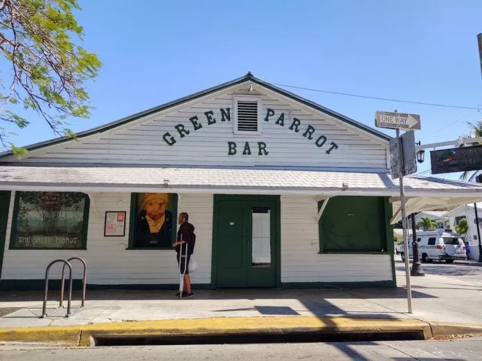 Closed Green Parrot