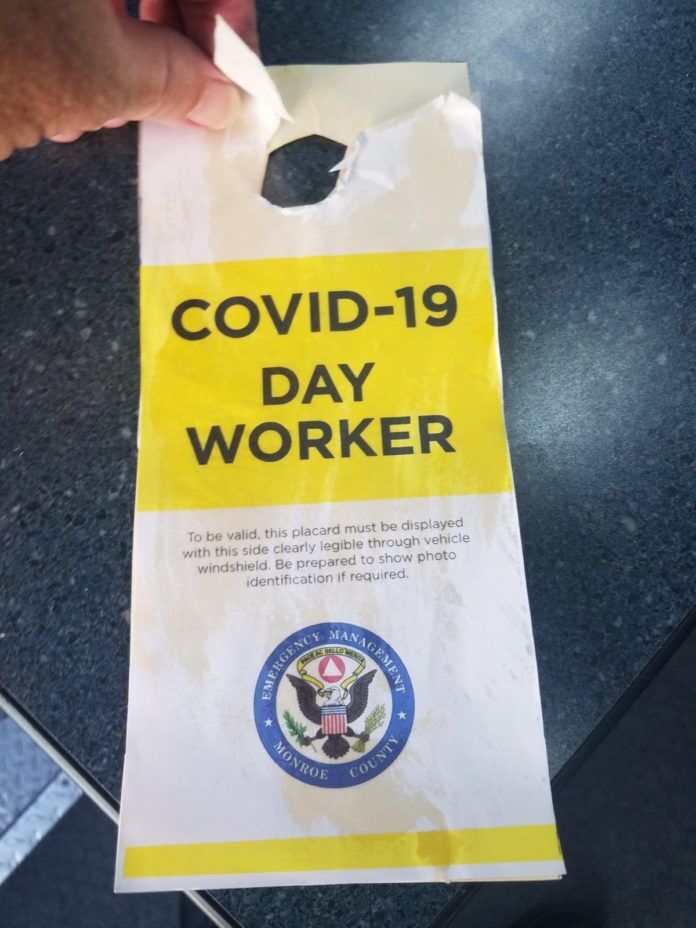Fake placard