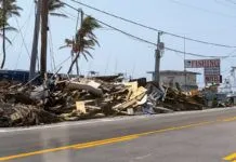 HUMAN REMAINS FOUND FOLLOWING HURRICANE IRMA IDENTIFIED YEARS LATER AS A KEY LARGO MAN a pile of junk sitting on the side of a road