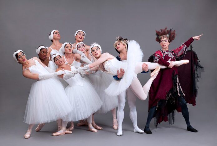 Trockadero Ballet Large a group of ballerinas posing for a picture