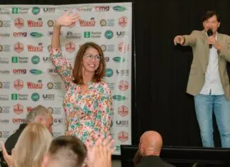 A NIGHT LIKE NO OTHER: SCENES FROM THE 2024 BEST OF MARATHON AWARDS a woman standing on top of a stage holding a microphone