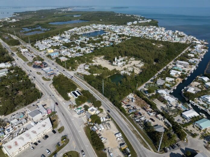 an aerial view of a city with lots of traffic