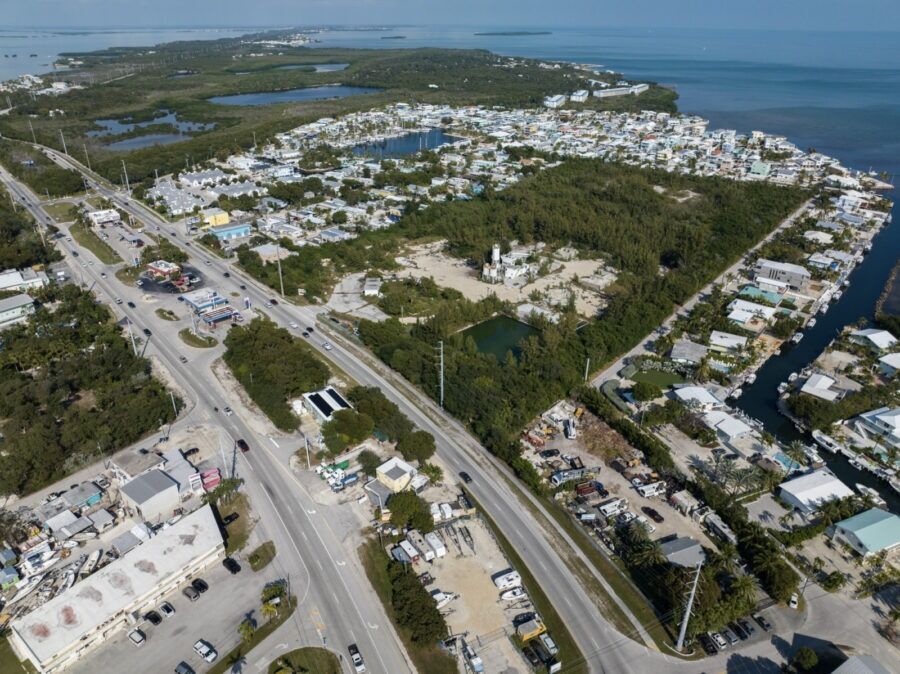 an aerial view of a city with lots of traffic