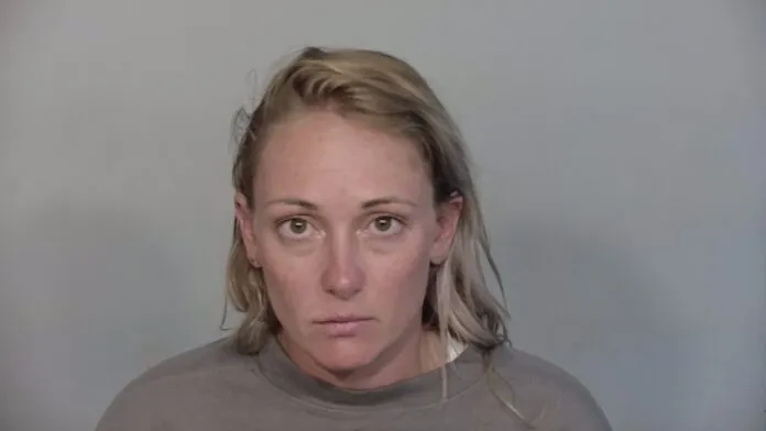 Brittany Holbrook a woman in a gray shirt is looking at the camera