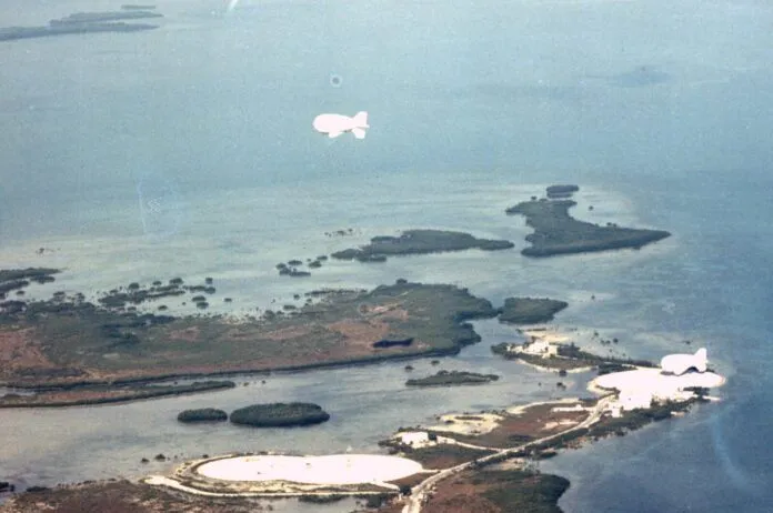 Fat Albert site on Cudjoe Key. Monroe county Library Collection.