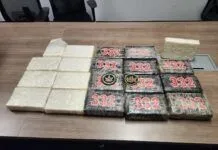 MORE THAN 20 KILOS OF COCAINE SEIZED FROM MARATHON CHARTER CAPTAIN a table topped with lots of bags of food