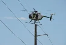 FKEC UTILIZES HELICOPTER FOR TRANSMISSION LINE INSPECTION IN MIDDLE, UPPER KEYS
