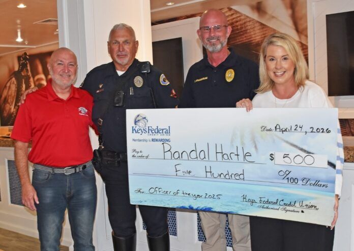 Officer Hartle with Keys Federal