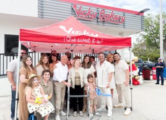 VICKY BAKERY CUTS RIBBON IN KEY LARGO; 30TH FLORIDA LOCATION FEATURES FIRST BAR VICTOR