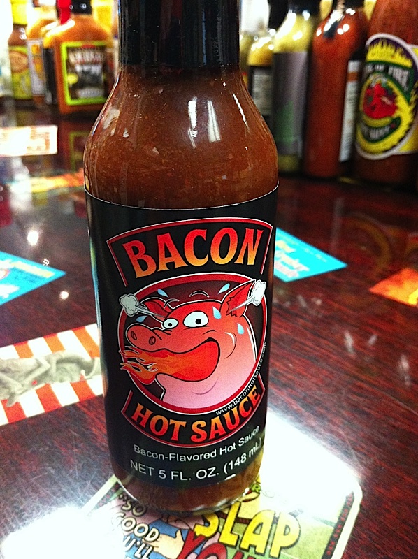 Bacon Hot Sauce. The bacon hot sauce at Peppers of Key West.
