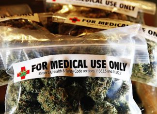 A tray of food - Medical cannabis