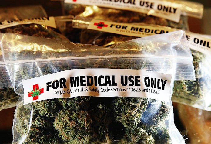 A tray of food - Medical cannabis
