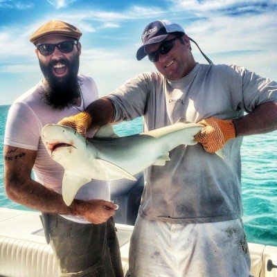 Fishing: Reverend Peyton caught a nice blacknose shark