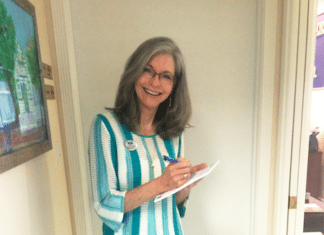 #Property: According to local expert Patti Nickless - A woman in a striped shirt - T-shirt