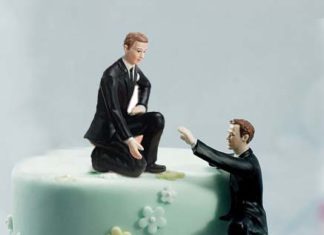 #News: Yes to Same-sex marriage - A person standing in front of a wedding cake - Wedding cake topper