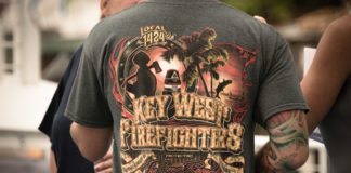 The Key West Fire Department Local 1424’s  September 11th fundraiser for IAFF Hardship Fund - A person wearing a costume - Firefighter