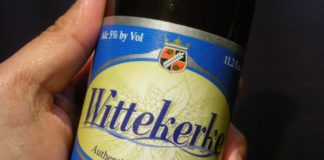 #GetYourDrinkOn: Wittekerke ‘goes good’ with eggs - A hand holding a bottle - Beer