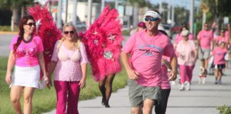 #Events: Strides raise money for pink solutions - A little girl walking down the street - Turtle Hospital