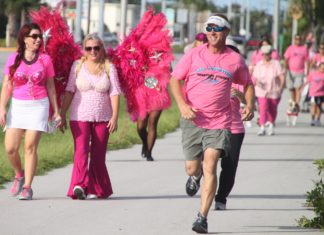 #Events: Strides raise money for pink solutions - A little girl walking down the street - Turtle Hospital
