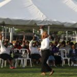 #Events: Revival in the park - A group of people standing in front of a crowd - Sports