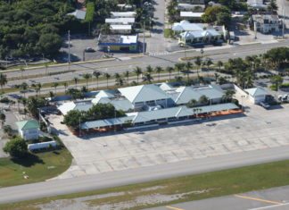#News: Marathon breaks ground on ‘Port of Entry’ - An aerial view of a city street - Florida Keys/Marathon International Airport