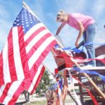 #SeenAroundTown: Marathon celebrates vets - Flag of the United States