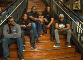 ‘World’s Greatest Reggae Band’ plays Higgs Beach - Al Anderson et al. sitting on a bench - Al Anderson