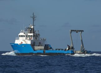 Explorers boldly go where no man has gone before - A large ship in a body of water - Fishing trawler