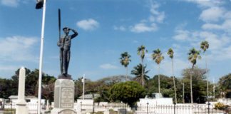 All gave some, some gave all - A large white building - Key West Cemetery