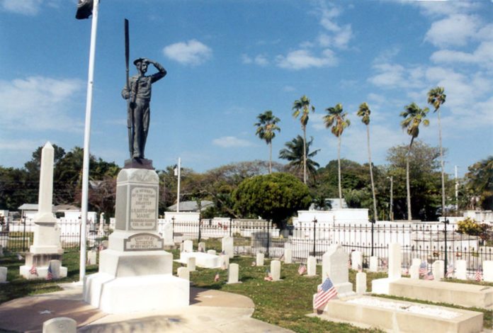All gave some, some gave all - A large white building - Key West Cemetery