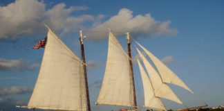 Western Union needs another round of repairs - A large ship in a body of water - Sail
