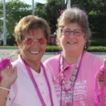 Hundreds join cancer walk - A couple of people posing for the camera - Lady M Confections Co., LTD