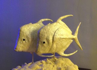 KEPart Studio – Gallery Has Gone Fishing - A teddy bear sitting on a table - Fish