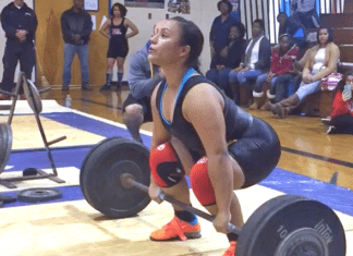 This girl can lift! MHS student places second in state competition - A group of people sitting in a chair - Powerlifting