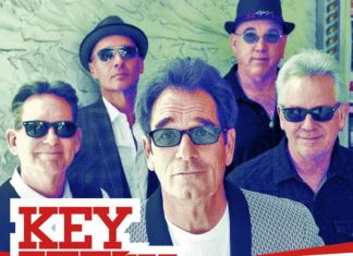 2016 Keystock Program - Huey Lewis et al. posing for the camera - Huey Lewis