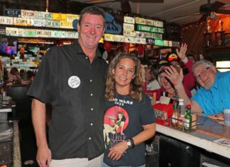 Staying Power: Half Shell’s bartenders have been there for decades - A man standing in front of a store - Alcoholic Beverages