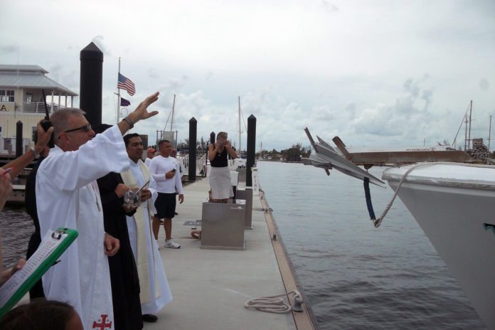 Blessing of the Key West Fleet - A group of people on a boat - Key West