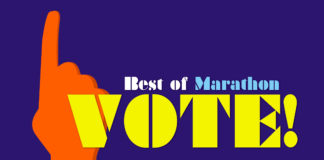 A close up of a sign - Logo