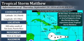 T.S. Matthew gains traction - A screenshot of a computer - Hurricane Irma