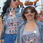 Cow Key Bridge Run: Show us your teats - A woman wearing a costume - Sunglasses