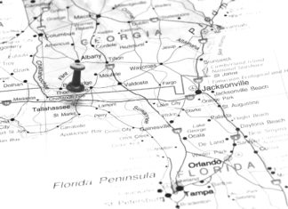 Schools, tourism get boost - A close up of a map - Tallahassee