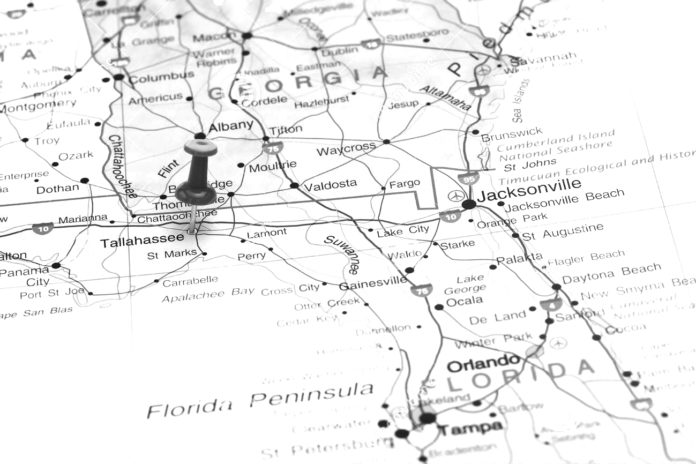 Schools, tourism get boost - A close up of a map - Tallahassee