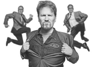 The Dan Band is coming to Key West - Dan Finnerty holding a baseball glove - Dan Finnerty