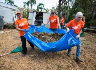 Volunteers in the Keys after Hurricane Irma