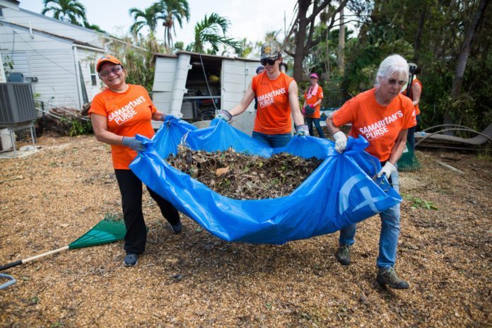 Volunteers in the Keys after Hurricane Irma