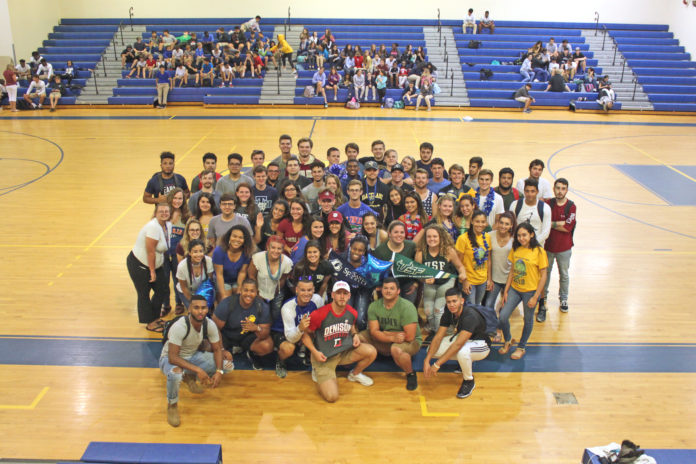 Marathon Class of 2018 - A group of people on a basketball court - MARATHON MIDDLE HIGH SCHOOL